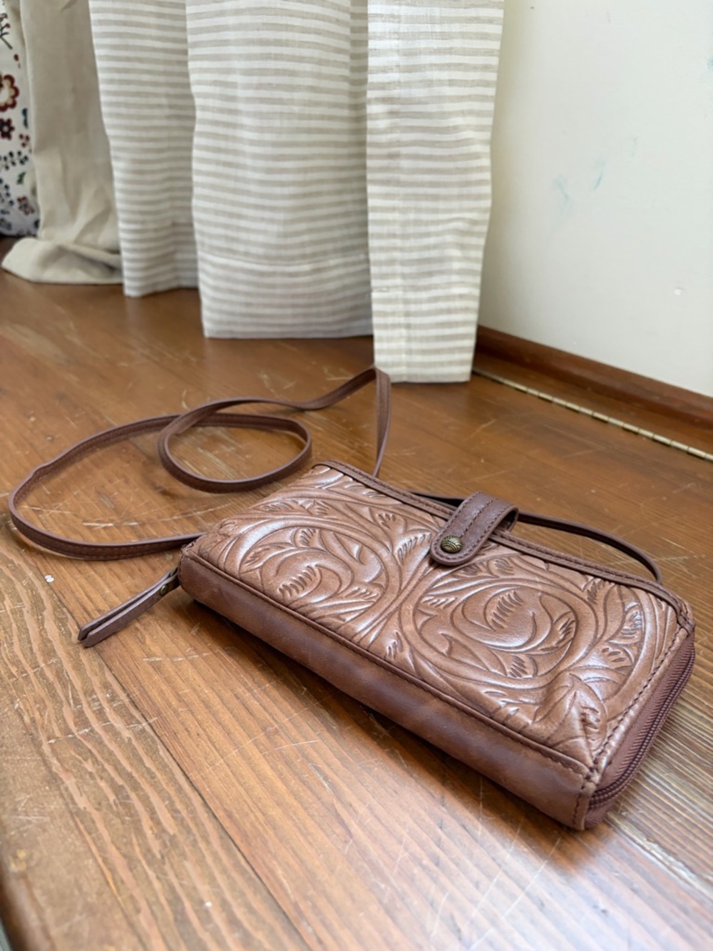 The Sak Genuine Leather Crossbody Wallet